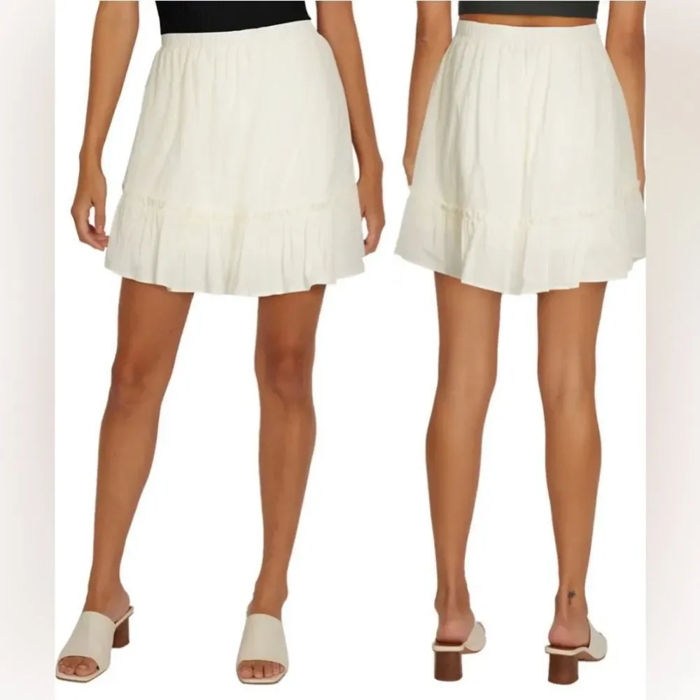 WILDFOX Ruffled Mini Skirt - M - Picture 1 of 2